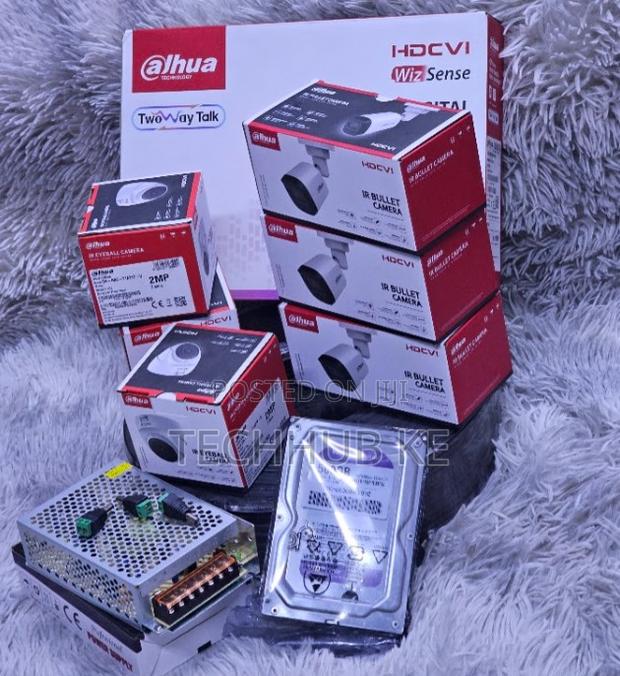 Dahua CCTV 4 Camera Set Full Package With Night Vision