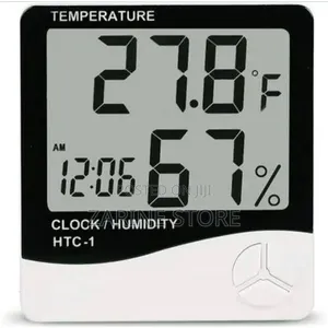 Temperature Humidity Meter HTC-1 Clock/Humidity