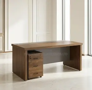 Office Desk; 1.6 M Executive Desk a Pedestal Cabinet-Storage