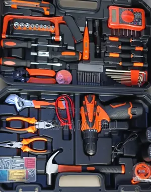 Cordless Portable Drill Set With Multimeter