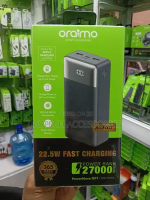 Oraimo PowerNova QF1 27000mAh Power Bank Featuring 22.5W Fast Charging