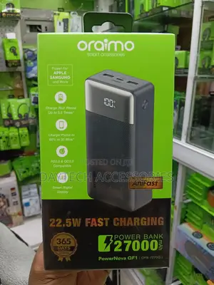 Oraimo 27000mAH Fast Charging Power Bank With Digital Display.