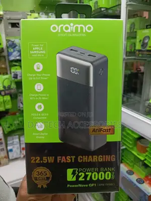 Oraimo 27000mAH Fast Charging Power Bank With Digital Display.
