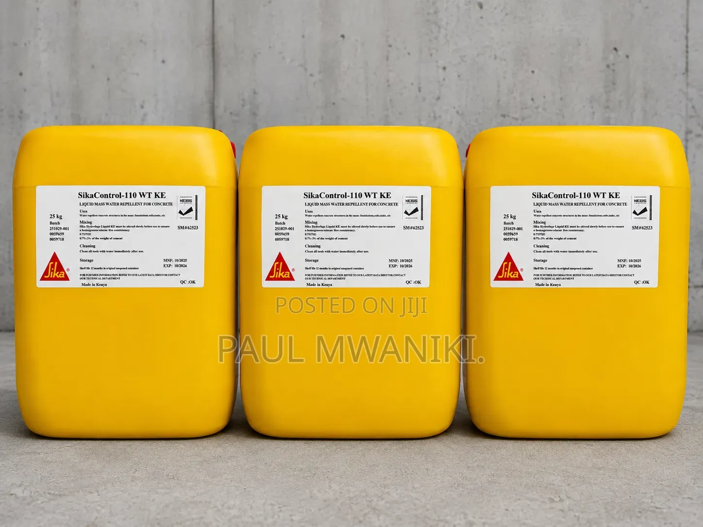 SikaControl-110 WT KE – Liquid Waterproofing Admixture for Concrete