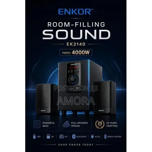 8000 Watts Enkor Multimedia Speaker System