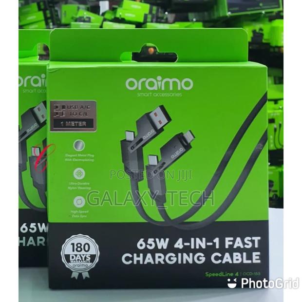65W 4-in-1 Fast Charging Data Cable - thumbnail 2