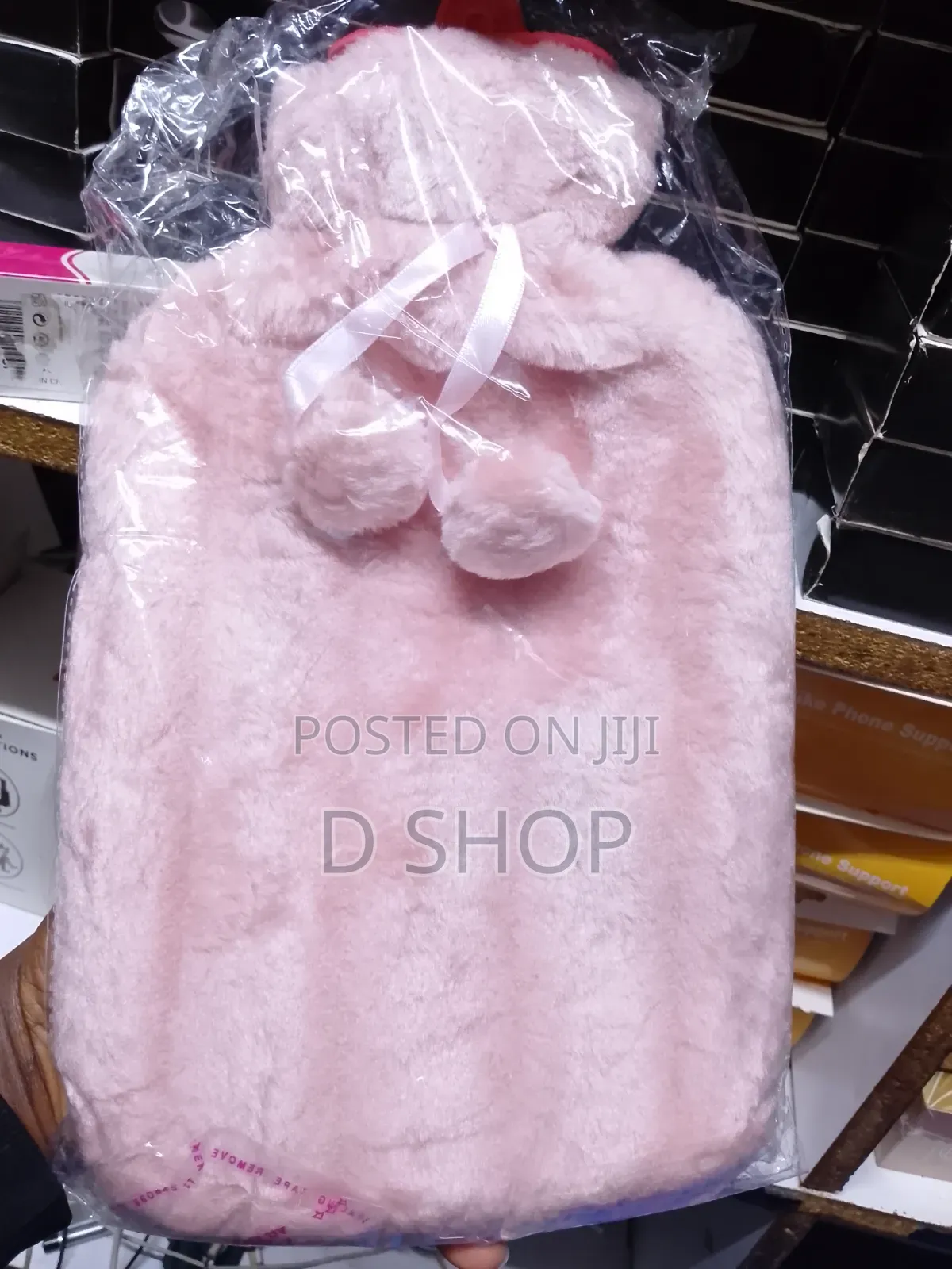 **Hot Water Bottle With Faux Fleece**