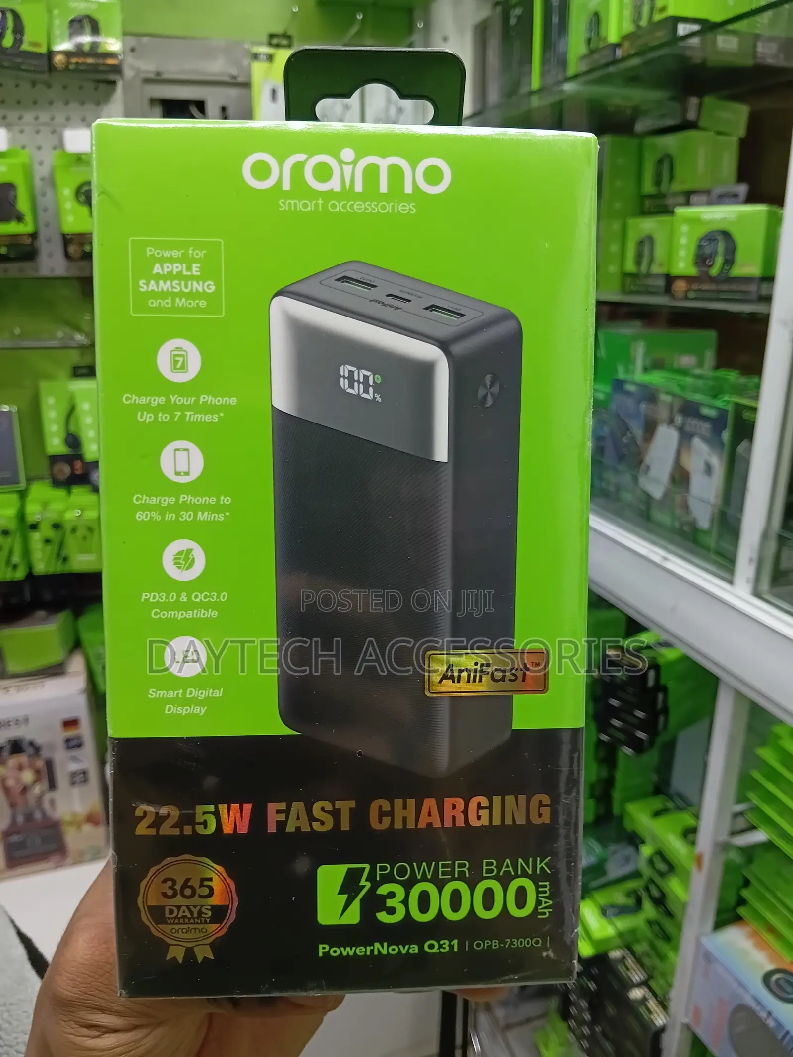 This Is an Oraimo PowerNova Q31 30000mAh Power Bank (OPB-7300Q)