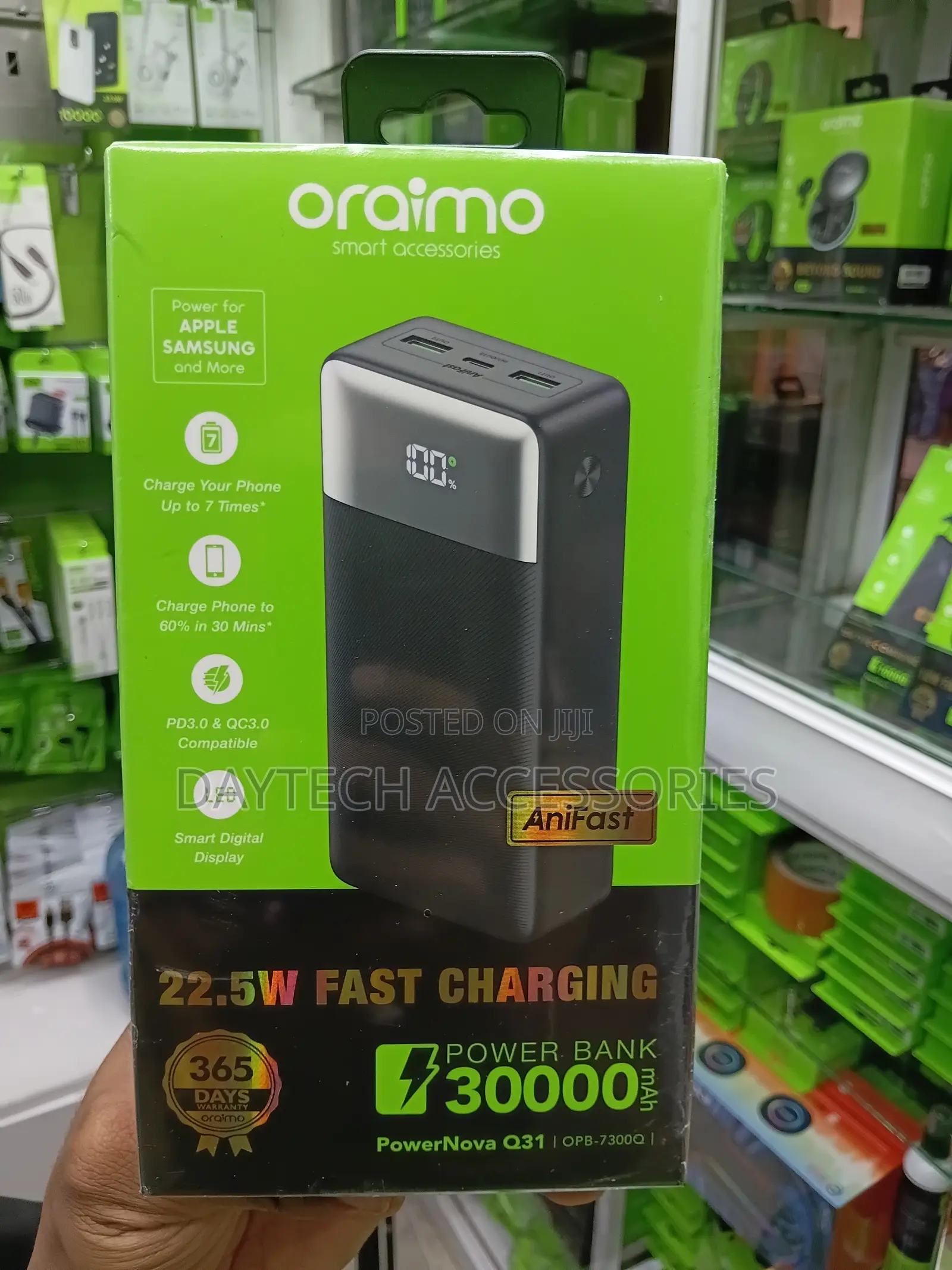 This Is an Oraimo PowerNova Q31 30000mAh Power Bank (OPB-7300Q)