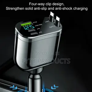 5 in 1 Retractable Car Charger
