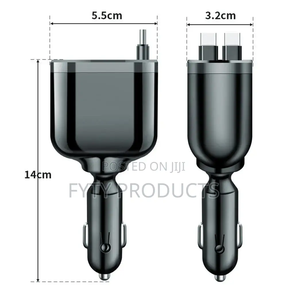5 in 1 Retractable Car Charger