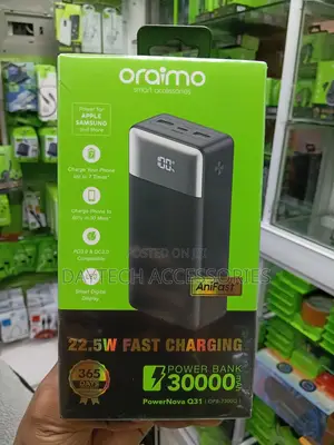 This Is an Oraimo PowerNova Q31 (OPB-7300Q) 30,000mAh Power Bank.