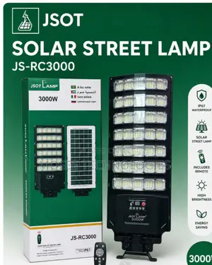 3000W JSOT Solar Street Lamp IP67 Waterproof Outdoor Light