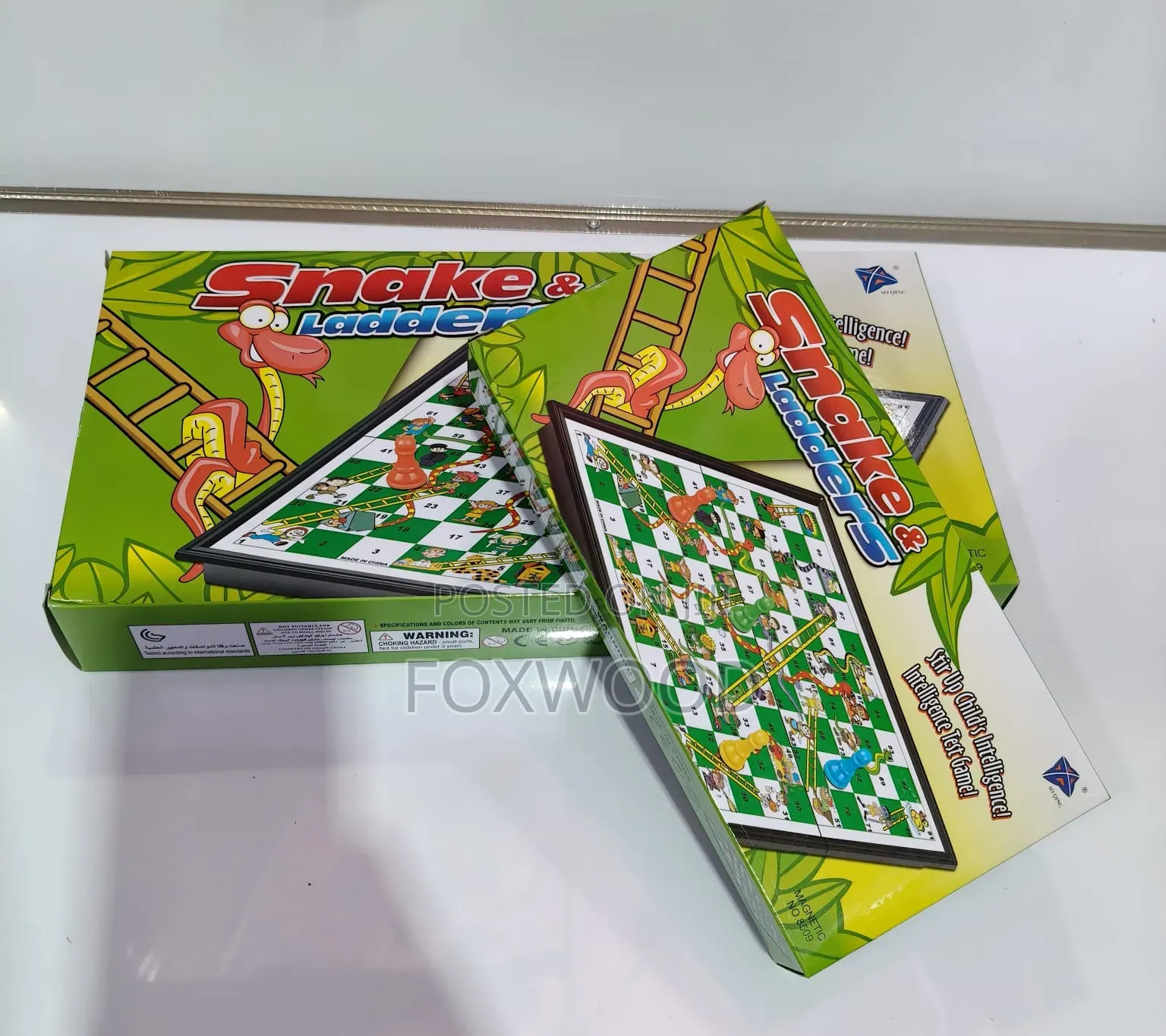 Snake Ladders Magnetic Game Large Size