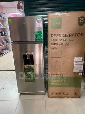 Syinix 210L Double Door Refrigerator With Water Dispenser
