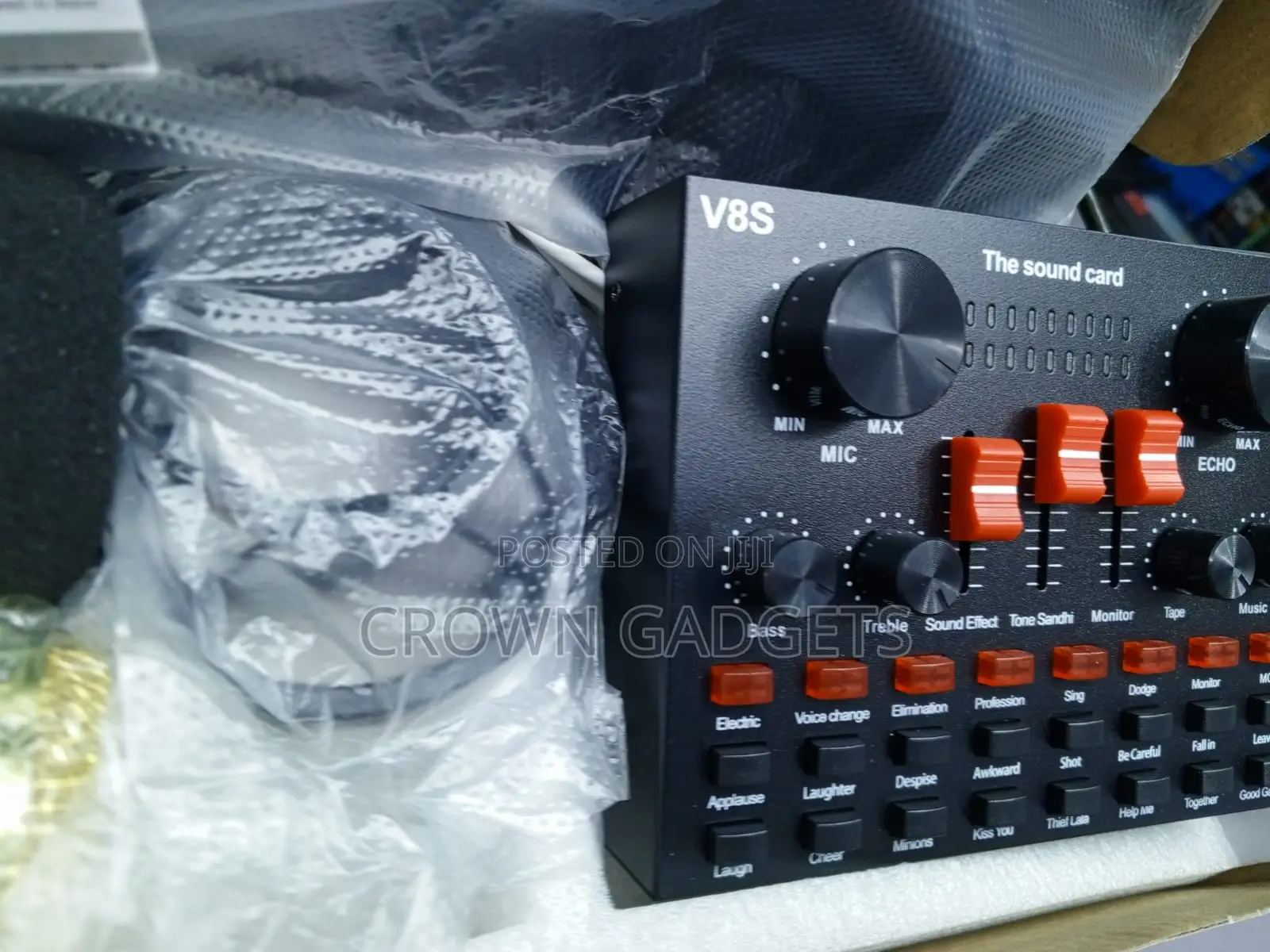 Professional BM800 Condenser Mic With V8 Sound Card Bundle