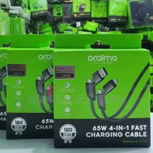 Oraimo SpeedLine 4 OCD-155 65W 4-in-1 Fast Charging Data Cable
