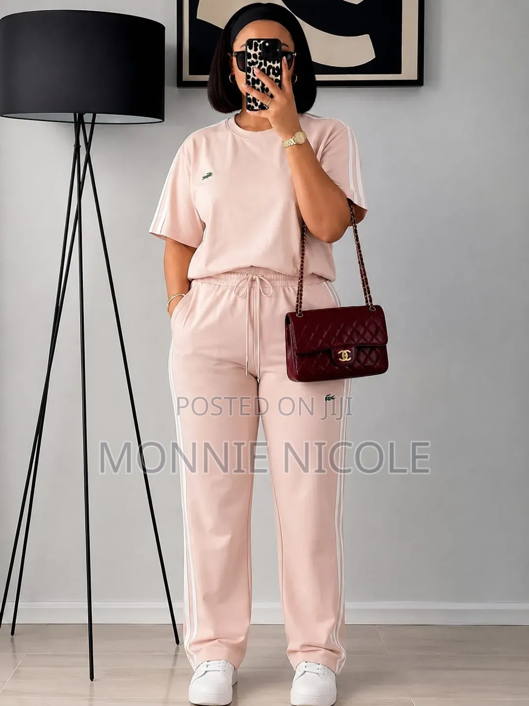 Ameeri White Casual Women 2pc Set