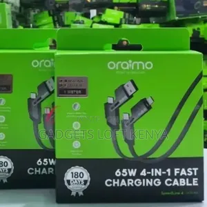 Oraimo SpeedLine 4 OCD-155 65W 4-in-1 Fast Charging Data Cable