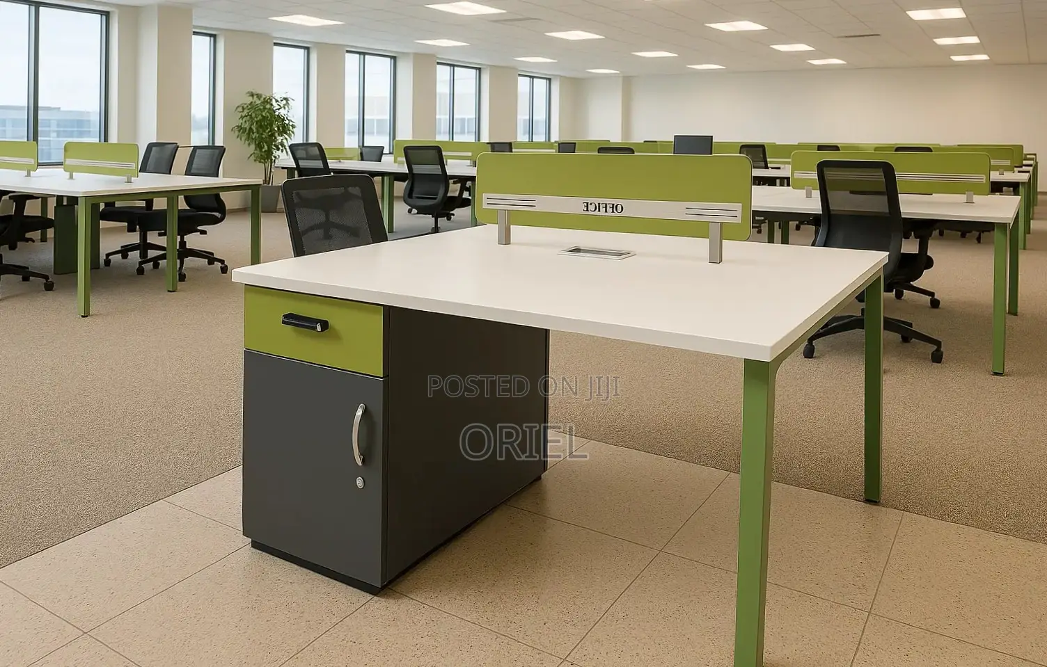 Office Workstation : 2-Person Office Workstation