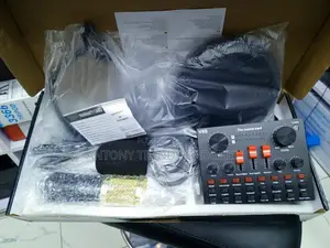 BM800 Studio Condenser Microphone With V8 Audio Sound Card