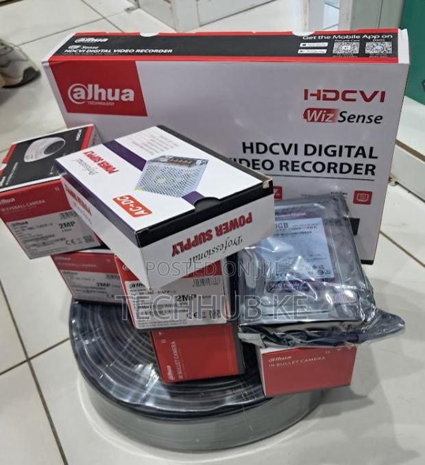 Dahua Complete CCTV Package With 4 Cameras, DVR Hard Drive - main view