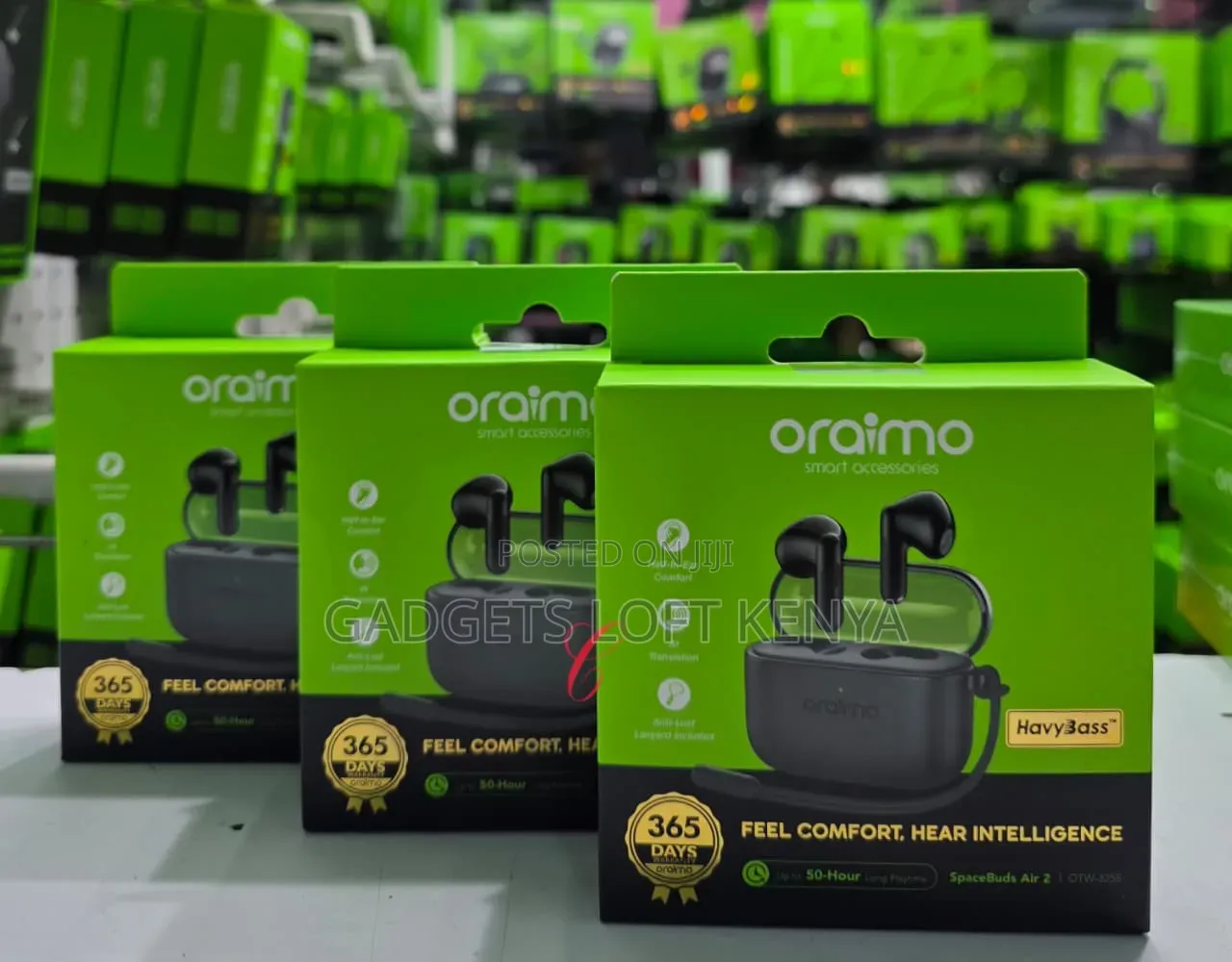 Oraimo *SpaceBuds Air 2* OTW-325S 50hrs Playtime Earbuds
