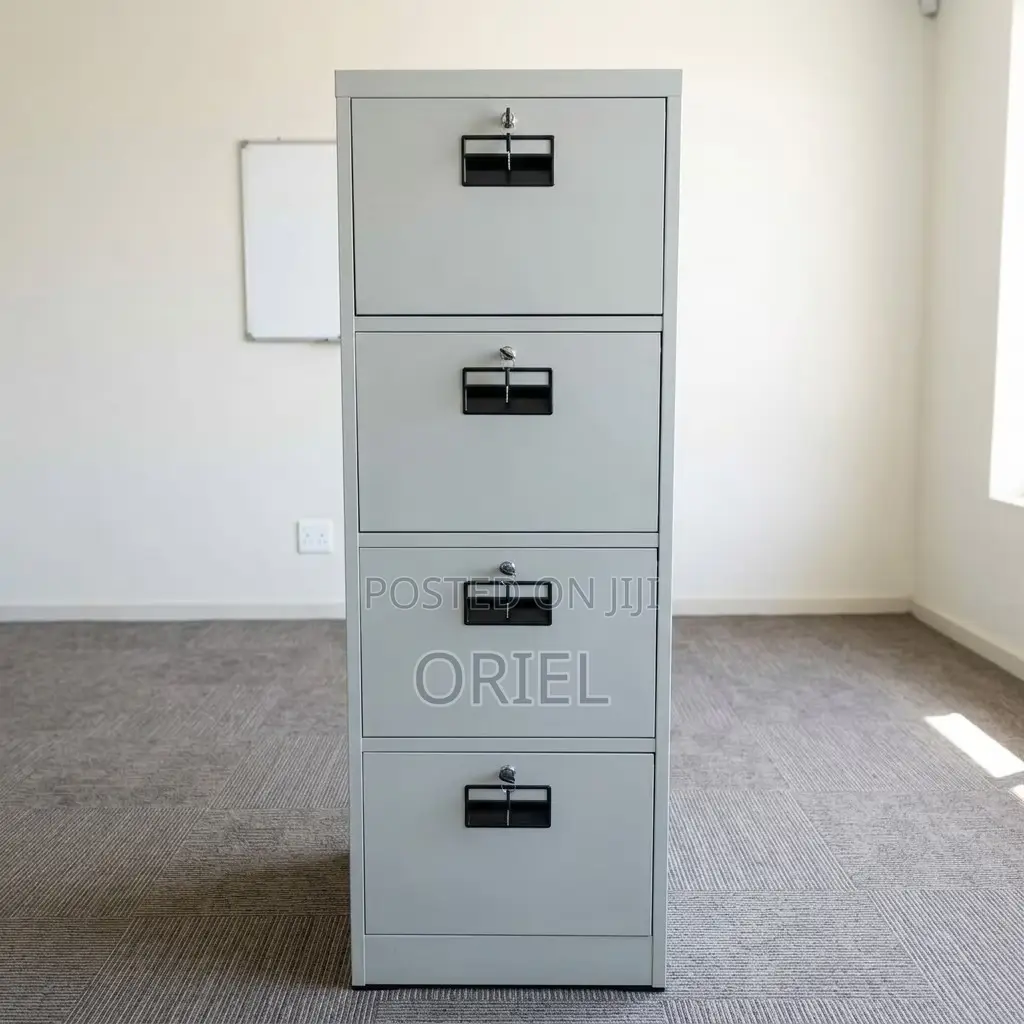 Office Cabinet : 4-Drawer Steel Filing Cabinet Each With Key