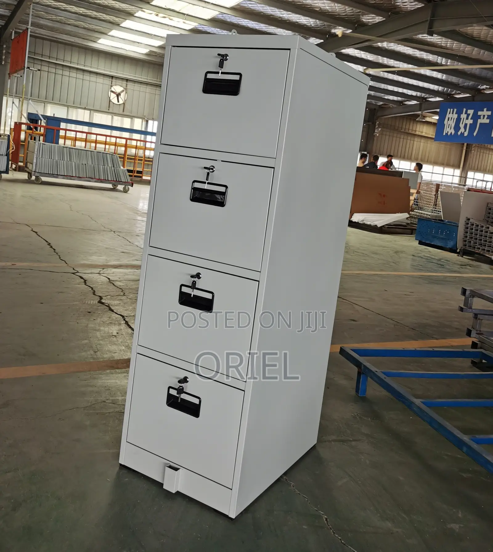 Office Cabinet : 4-Drawer Steel Filing Cabinet Each With Key