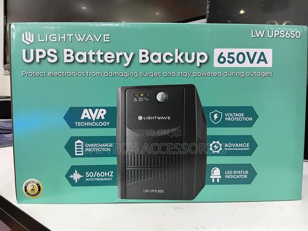 Lightwave 650VA UPS - Black - main view