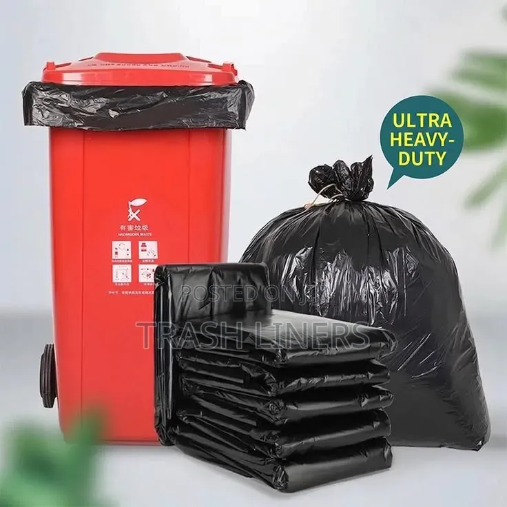 Industrial Black Bin Liners (50 Pieces)LARGE