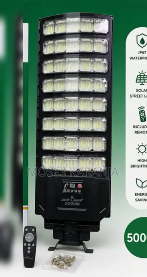 High Brightness 5000W Solar Street Light With Remote