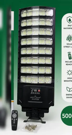 High Brightness 5000W Solar Street Light With Remote