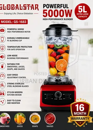 Heavy Duty 2-in-1 GS-1683 Commercial Blender Grinder