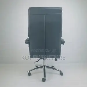 Office Chairs; Leather Offices Chair With Heavy Backrest