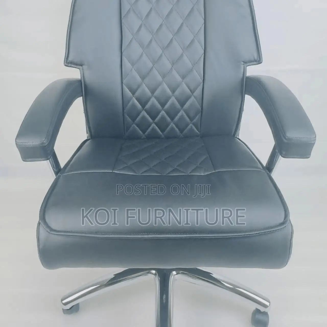 Office Chairs; Leather Offices Chair With Heavy Backrest