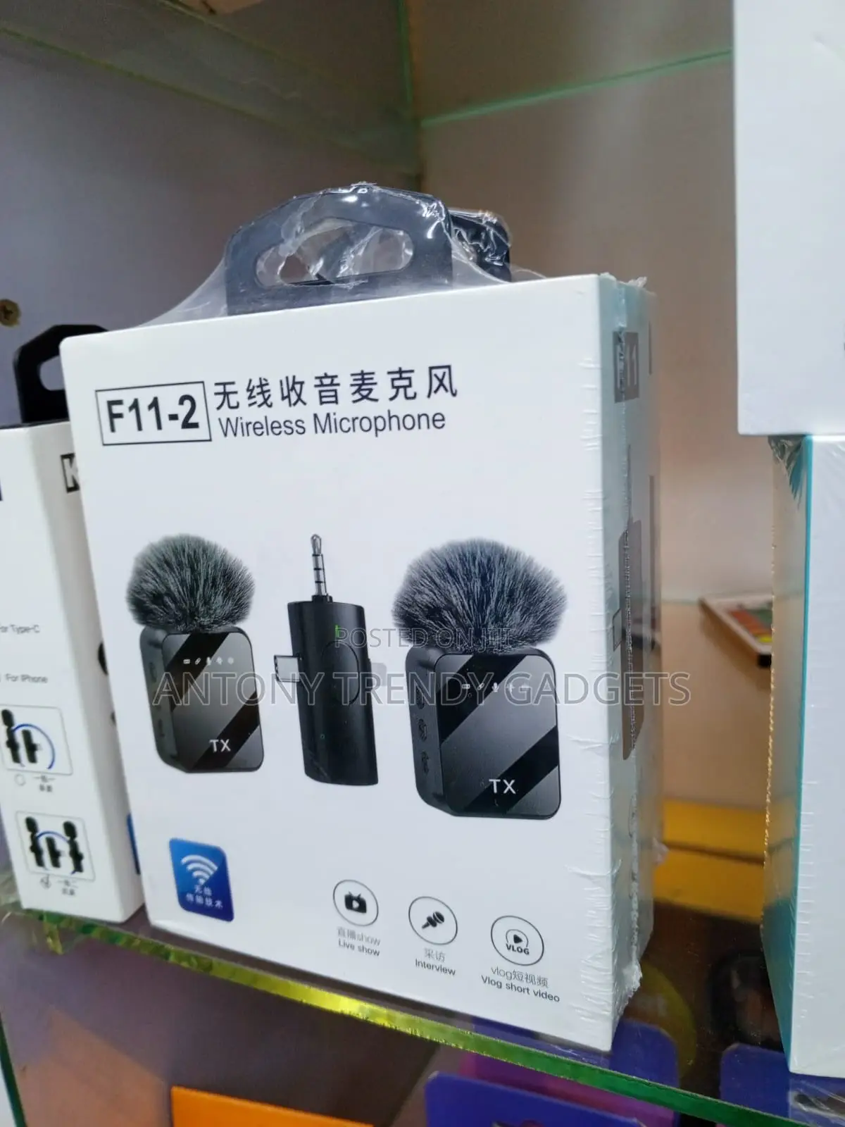 F11-2 Dual Clip-on Microphone for Vlogging Interviews