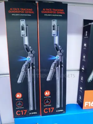 C17 AI Face Tracking Gimbal With 360° Auto Rotation Remote
