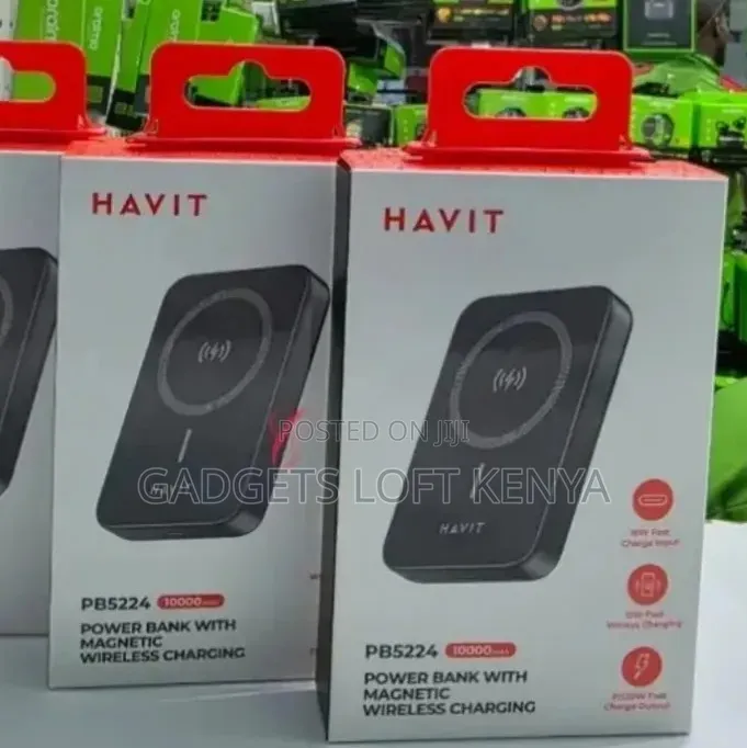 Havit PB5224 *10000mAh 20W Magnetic Wireless* Charging Power Bank