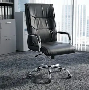 Office Chair : Office Swivel Leather Padded Visitor Chair