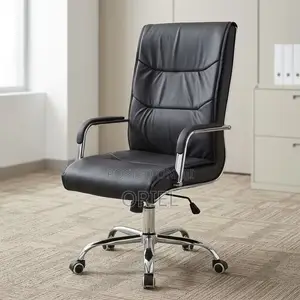 Office Chair : Office Swivel Leather Padded Visitor Chair