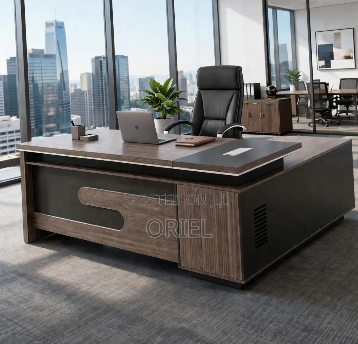 Office Desk : Executive 180CM L-Shape Desk