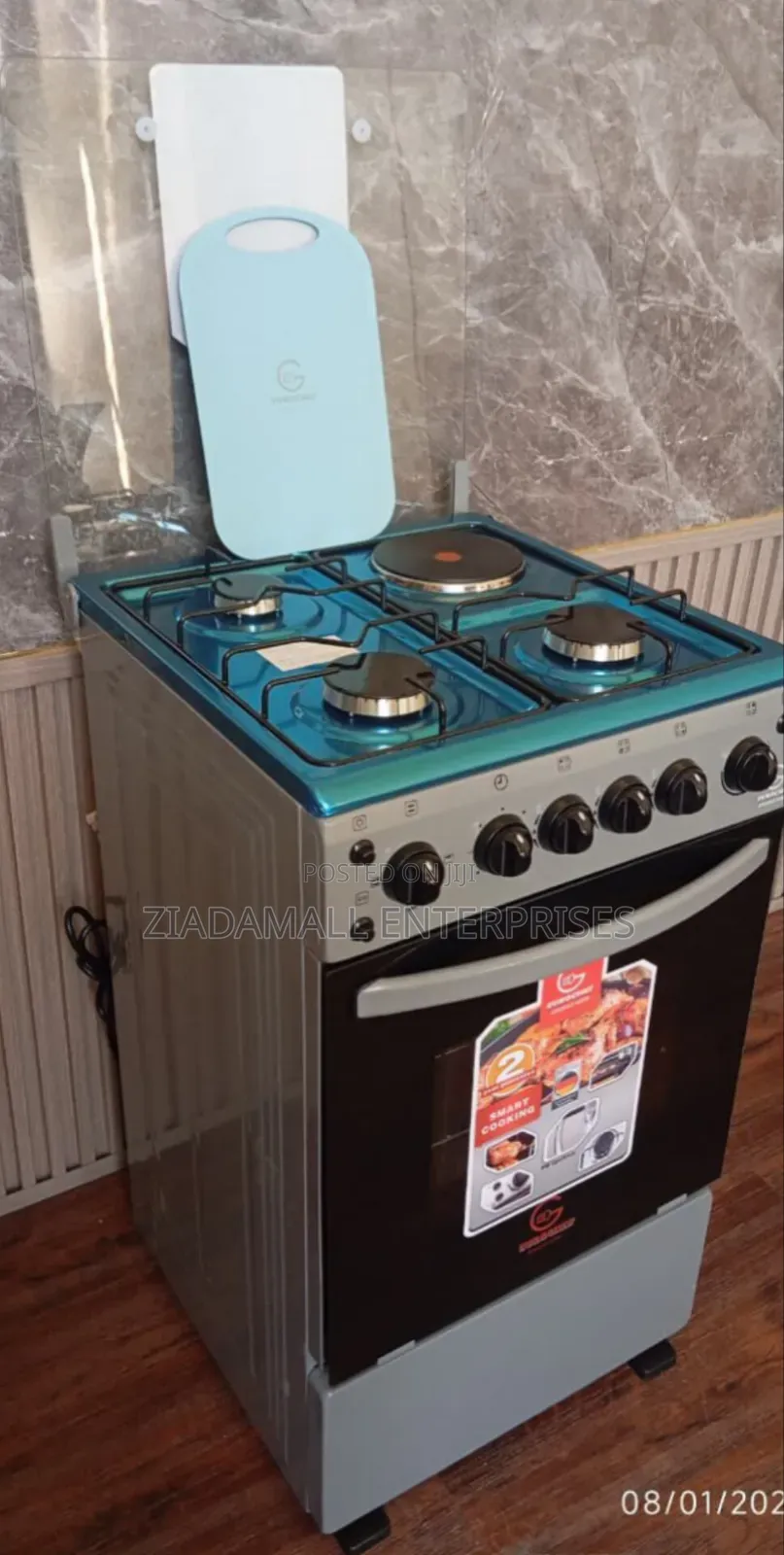 Eurochef Free Standing 3 Gas Burner +1 Electric Cooker