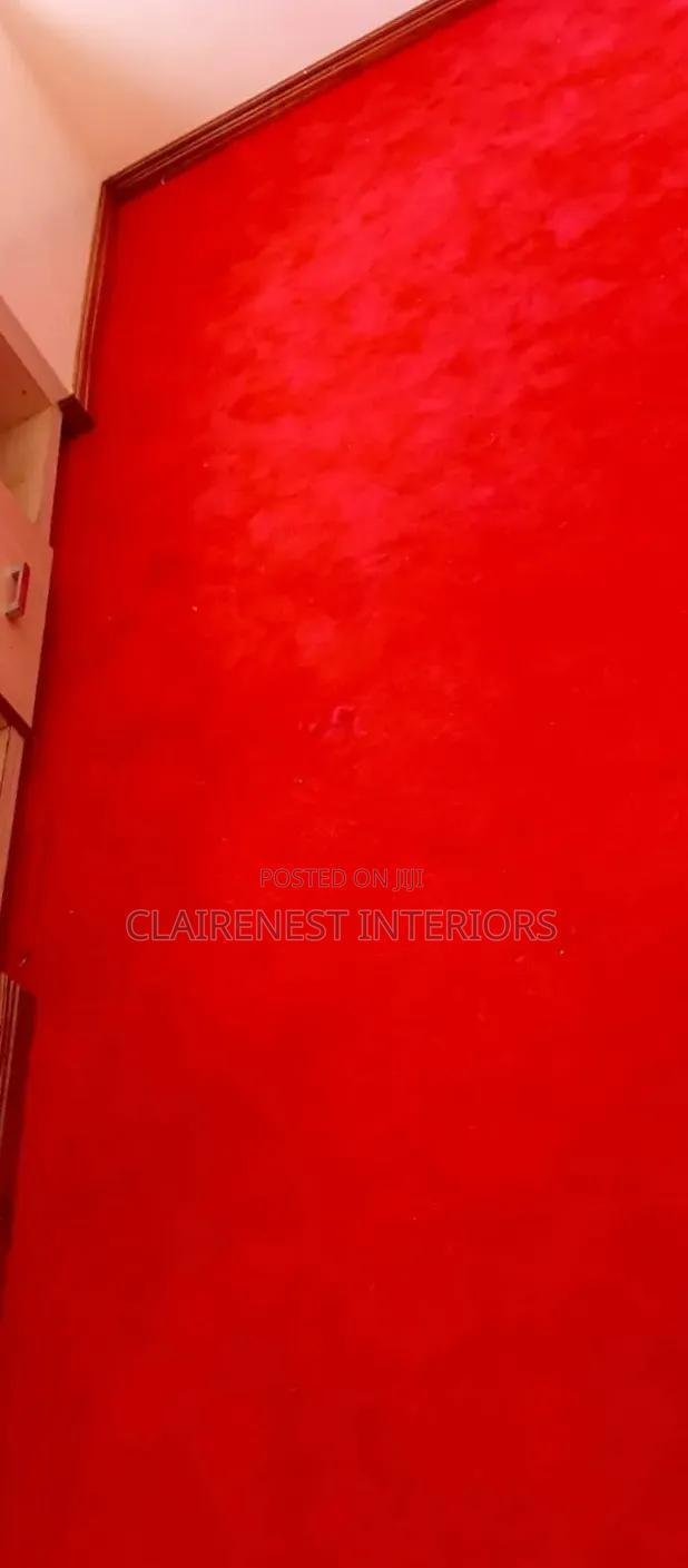 Plain Bright Red USA 8mm Wall to Wall Carpets - main view