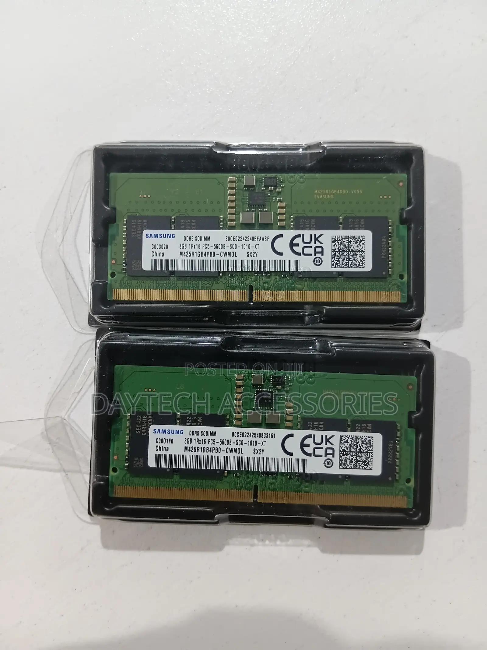 Samsung 8GB DDR5 5600MHz SODIMM Laptop Ram Memory Modules.