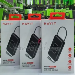 Havit PB32 *22.5W 10,000mAh* Power Bank With USB C Cable
