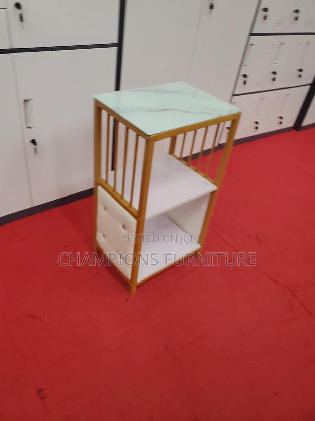 3-Tier Marble Top Accent Stand - thumbnail 3