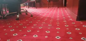 10mm Vip Red With Diamond Prints Wall to Wall Carpets
