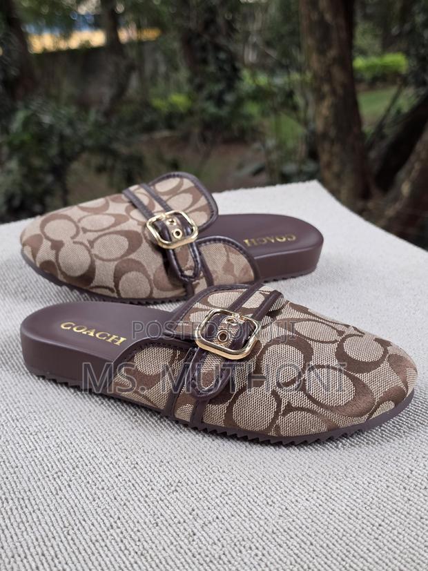 Coach Archival Buckle Flat Mules Size 37-41 - main view