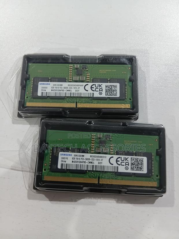 Samsung 8GB DDR5 5600MHz Laptop RAM PC5 High Speed SO-DIMM.
